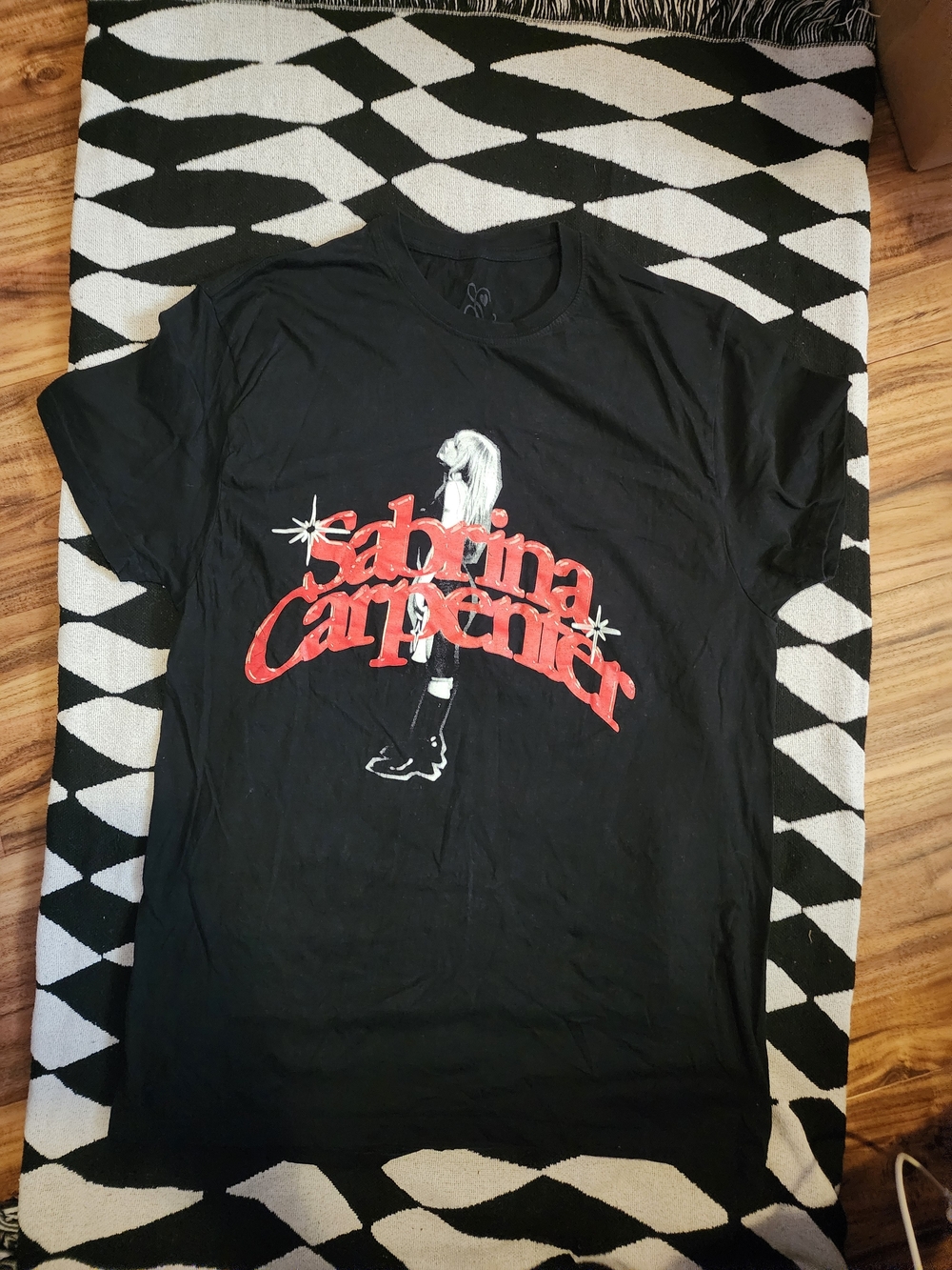 Sabrina Carpenter Black Graphic Tee